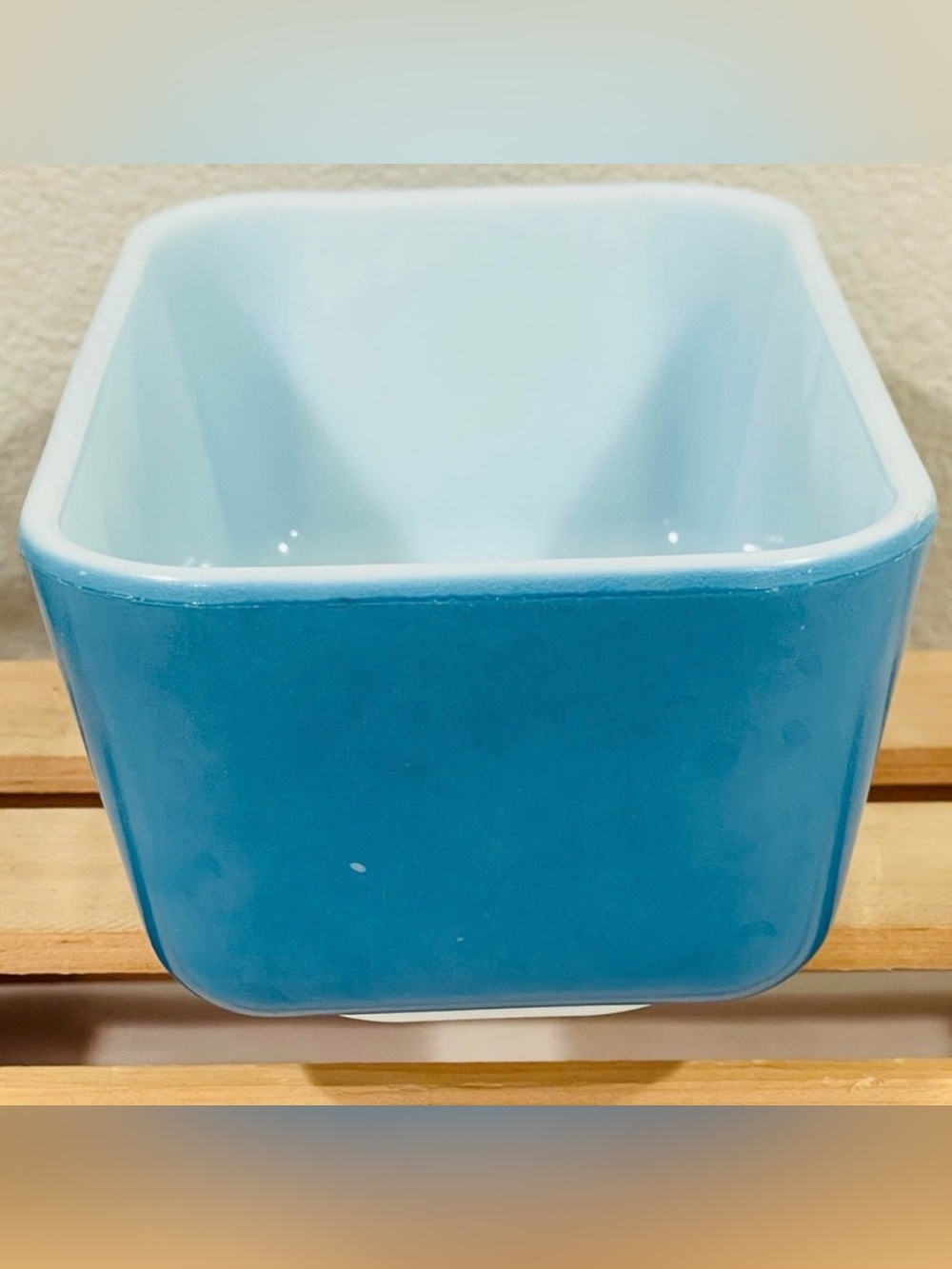 PYREX Primary Blue 1.5 Pint Refrigerator Dish (502) | No Lid | Rectangle